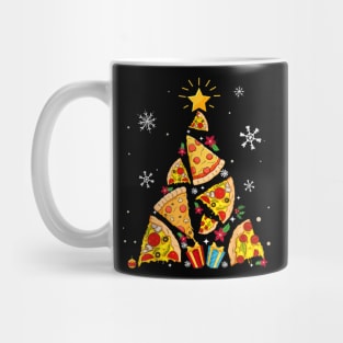 Funny Pizza Christmas Tree Mug